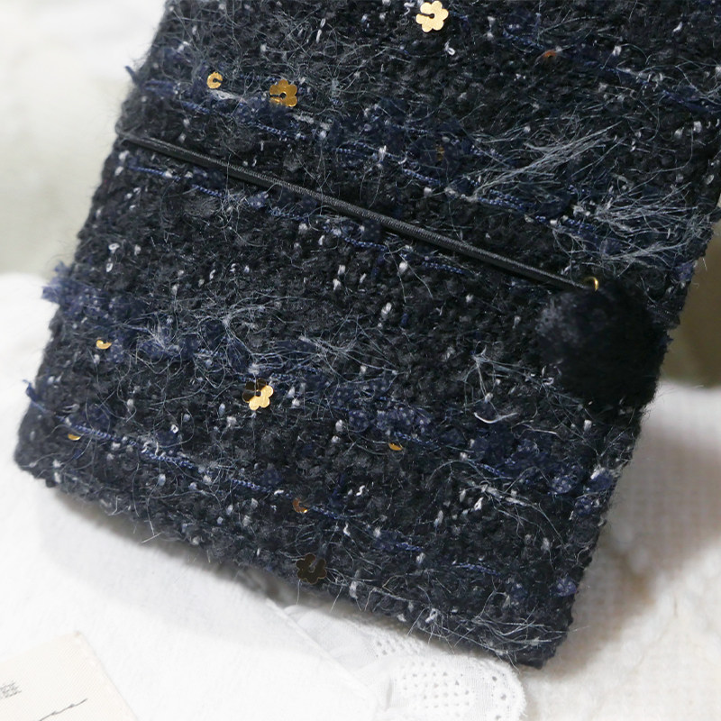 躲在耳里|限量毛呢活页|黑色亮片高级精致质感氛围重工手帐本m5a7,淘宝优惠券,粉丝福利购,淘宝优惠卷