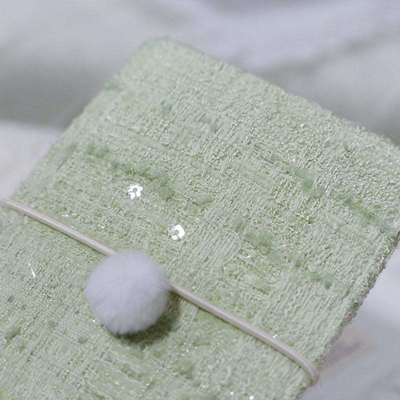 躲在耳里|限量毛呢活页|绿色清新耐看经典高级氛围重工手帐本m5a7,淘宝优惠券,粉丝福利购,淘宝优惠卷