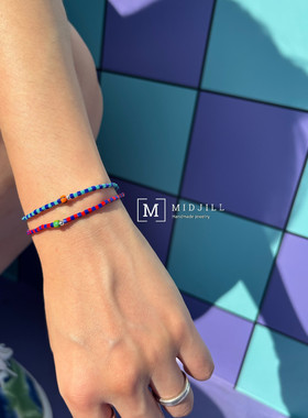 中性复古funky色彩手链