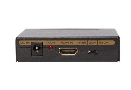 HDMI高清音频分离器2.1/5.1声道 HDMI转HDMI带光纤左右声道输出 - 图0