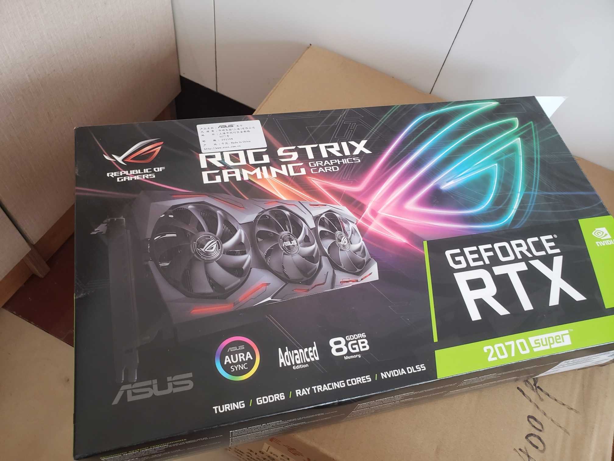 华硕猛禽rtx2070super RTX2070S 8G光影追踪 吃鸡显卡 9.5新 - 图0