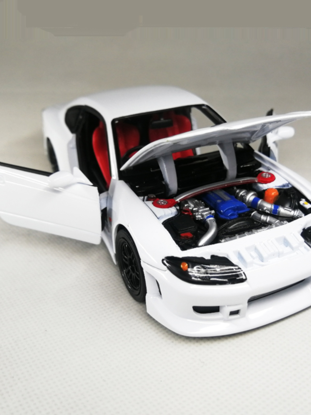 新款1/24 GT-R r34 JDM S15 合金汽车模型送男友圣诞节礼物 - 图1