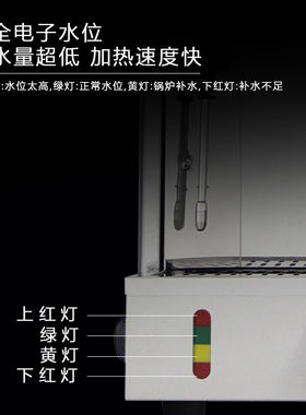 吉诺GINO蒸汽机开水机一体连锁店奶茶店商用设备GEH-400打奶泡用