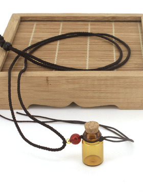 香水精油瓶项链玻璃纯色