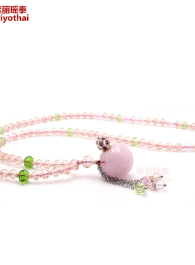 玛瑙空瓶挂件中长款韩版毛衣链