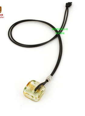 小方块免塞清新多彩吊坠