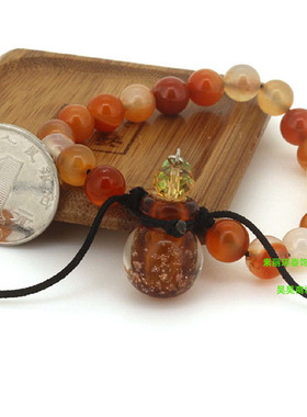 幸运如意琉璃精油瓶随身香薰手绳