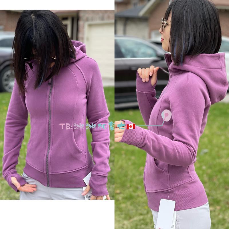 Lululemon Scuba Hoodie*Light Cotton女装带绒戴帽休闲外套 - 图2