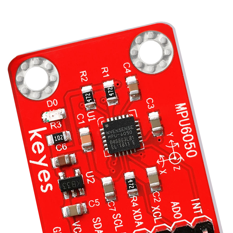 MPU6050六轴传感器模块三维角度三轴加速度电子陀螺仪适用arduino - 图1