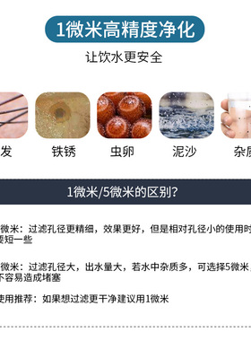 5寸PP棉滤净水器演示机展示效果五寸一级PPF滤芯酒过滤棉耗材伴侣