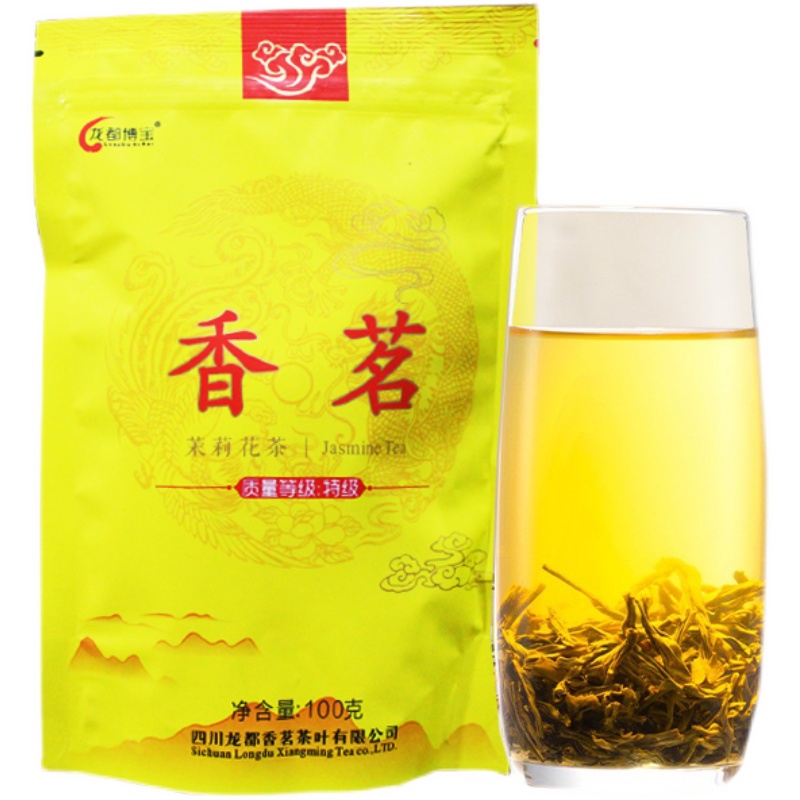 龙都博宝香茗花茶 新茶特级浓香型茉莉花茶 四川茉莉花茶叶100g - 图3