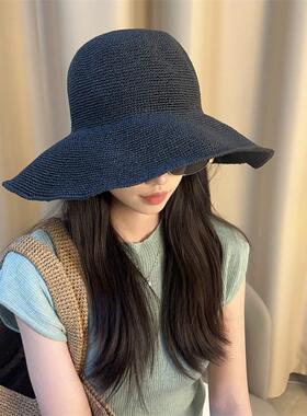 2026新款复古草编帽子女夏季