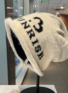 秋冬保暖显脸小女款堆堆帽
