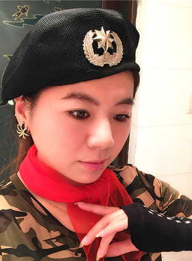 儿童帽2025男女广场舞徽章保安秋