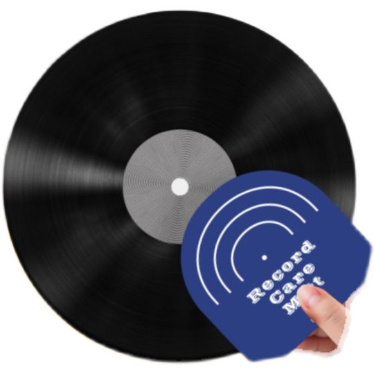 Vinyl record LP disc remover cleaning and protective pad
