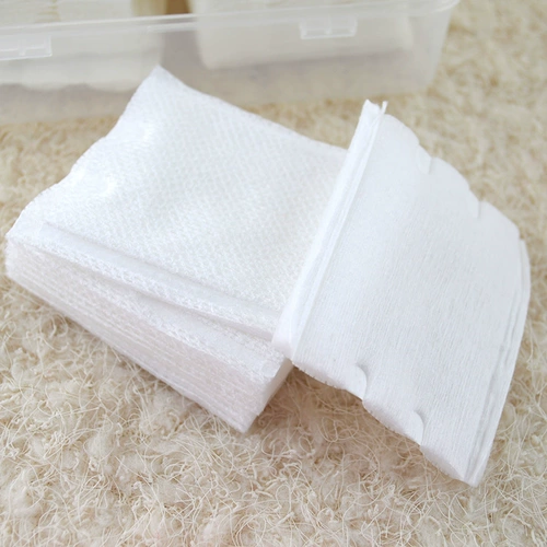 Хлопковая коробка для хранения, двусторонние хлопковые ватные диски, 500 штук, увеличенная толщина