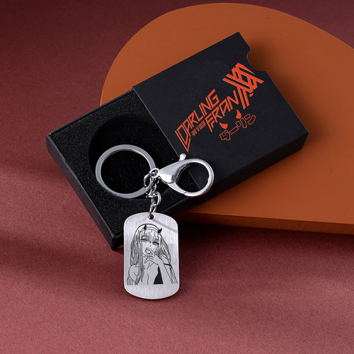DARLING in the FRANXX周边金属国家队02钥匙扣链圈挂件饰品礼物 - 图1