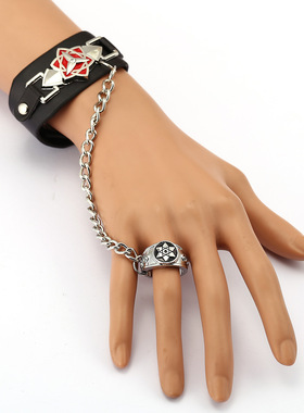 木叶标志佐助宇智波写轮眼皮手环