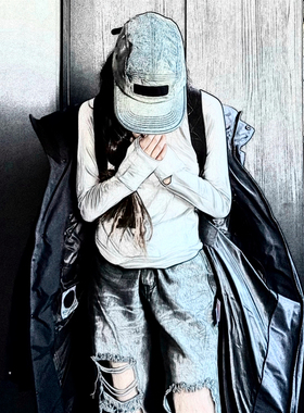美潮原创Washed Chino Twill Camp Cap皮扣鸭舌帽棒球帽帽子