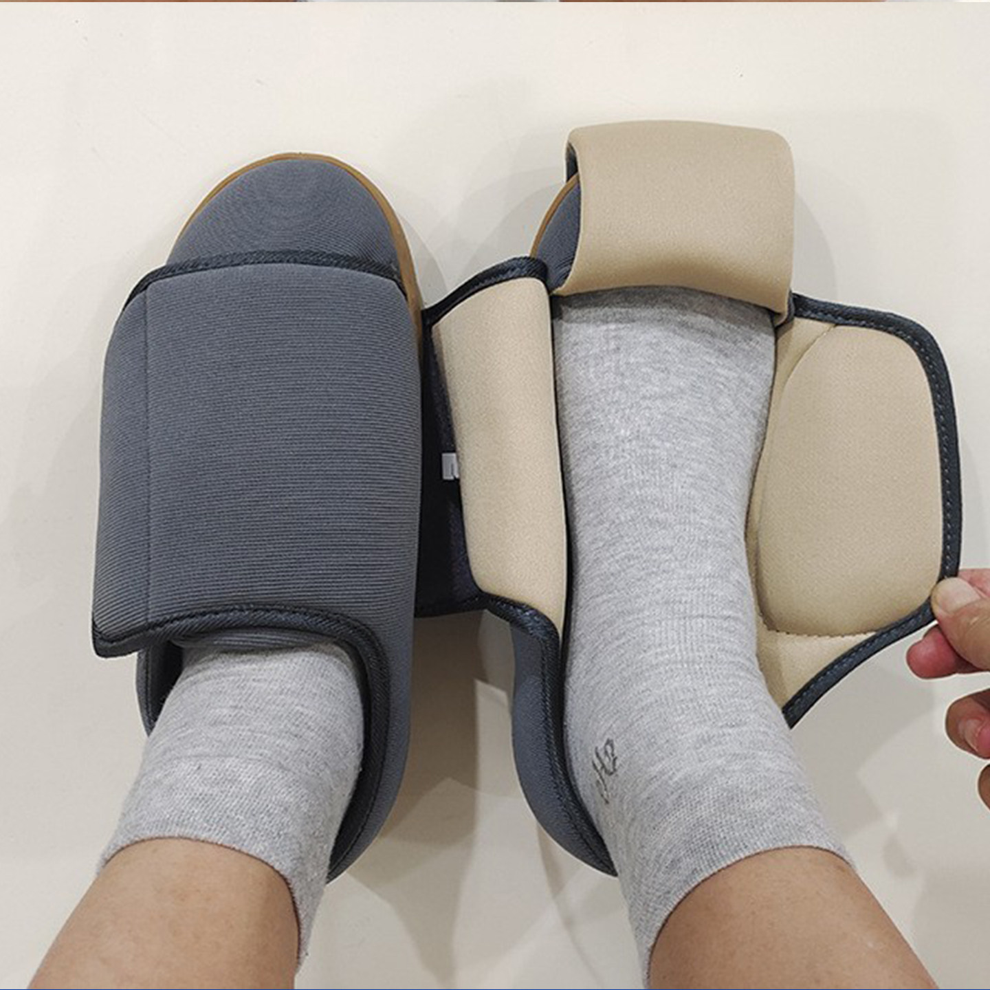 男士超软宽头鞋脚骨折恢复期穿的鞋大圆头宽脚脚肿大口老人冬天季,淘宝优惠券,粉丝福利购,淘宝优惠卷