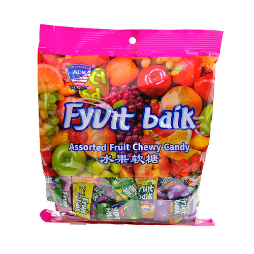ADM水果软糖马来西亚风味瑞士糖混装500g结婚喜糖果休闲零食年货 - 图3