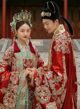 汉服新娘凤冠高端结婚头饰