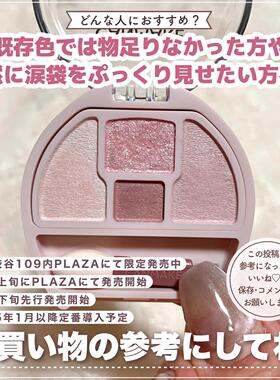 限定新色N01!日本canmake井田卧蚕泪袋专用眼影四色盘