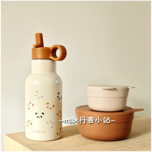丹麦Liewood儿童宝宝高颜值保温杯 外出水杯水壶不锈钢带吸管双盖 - 图0