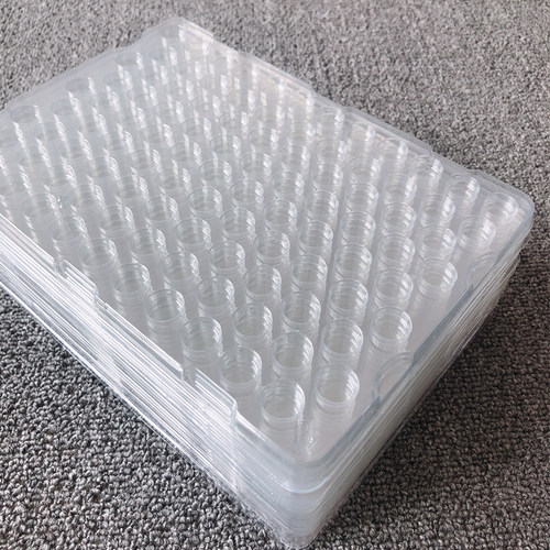 透明pvc/pet吸塑托盘100格吸塑盘托盘圆形精密五金电子产品可订制 - 图0