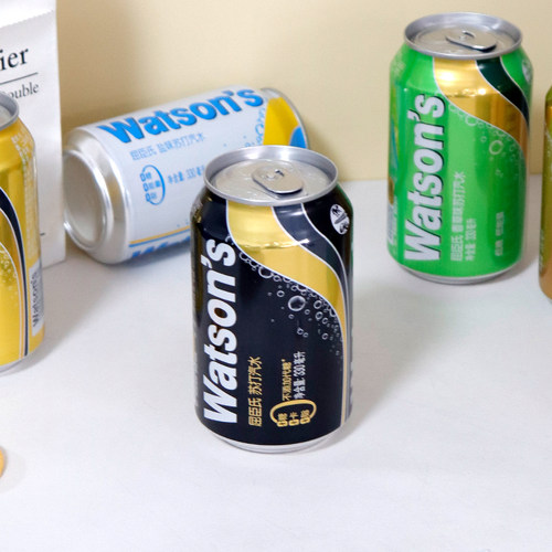 Watsons屈臣氏苏打汽水330ml*24罐气泡水装调酒调饮料搭档汽水 - 图1
