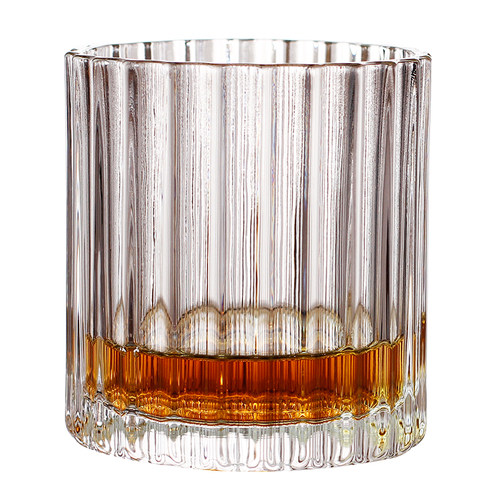 北欧水晶对杯情侣杯子 酒杯玻璃水杯威士忌杯创意款ins风木盒套装 - 图3