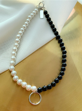 新品抢先购mona金属风仪式感珍珠