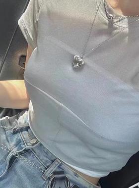 happyrim简约粽子爱心项链