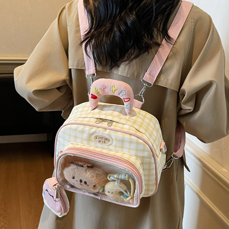 可爱学院风百搭手提斜挎包少女心小众双肩背包小食量痛包娃包礼物,淘宝优惠券,粉丝福利购,淘宝优惠卷