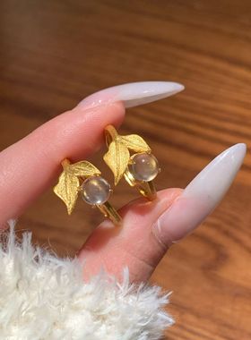 煮雪烹茶！天然水沫玉纯银戒指