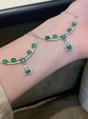 美到哭泣！鲛人泪翡翠项链