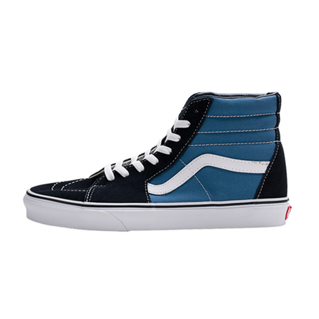 vans navy blue high tops