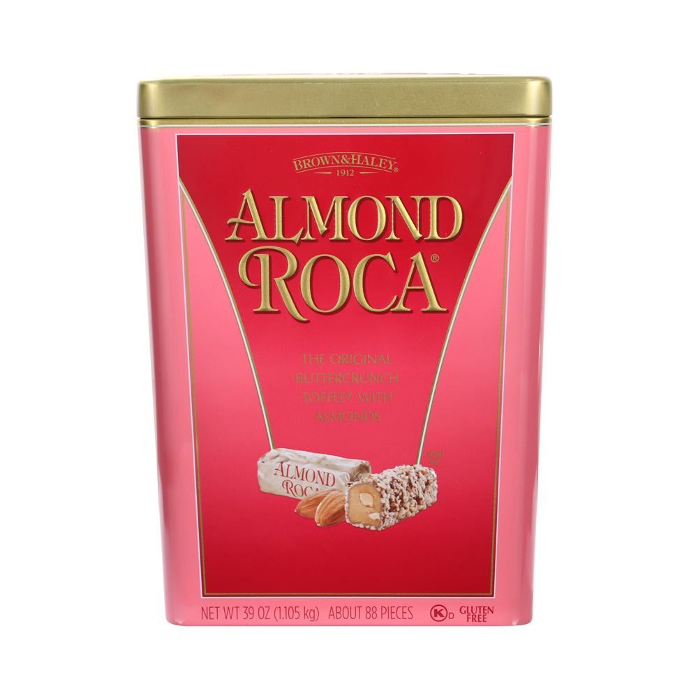 Almond Roca乐家扁桃仁巧克力糖罐装杏仁糖果美国进口822g  1190g - 图1