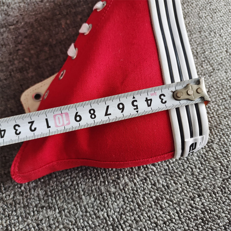 品牌撤柜断捡漏清仓女鞋圆头系带厚底内增高红色高帮板鞋休闲学生