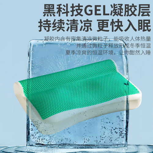 紫罗兰无感云浮凝胶记忆枕头记忆棉零压枕芯护颈椎助睡眠枕芯软枕 - 图1