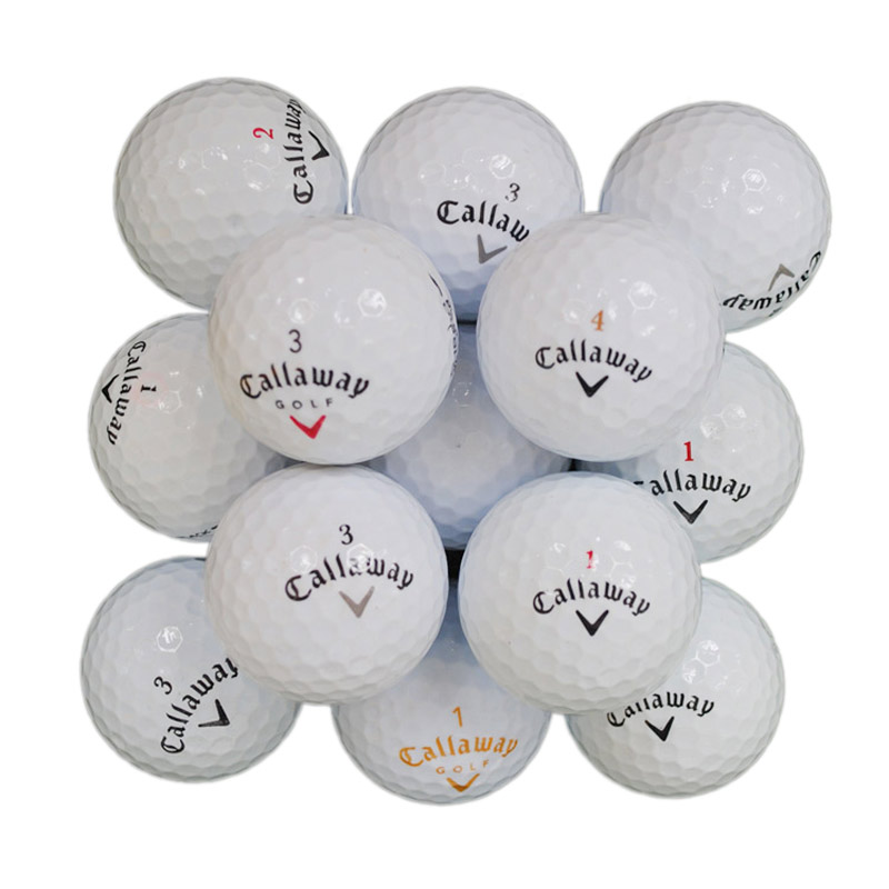 高尔夫球 下场比赛球 Callaway 2层球 9成新以上 50颗装 送球袋