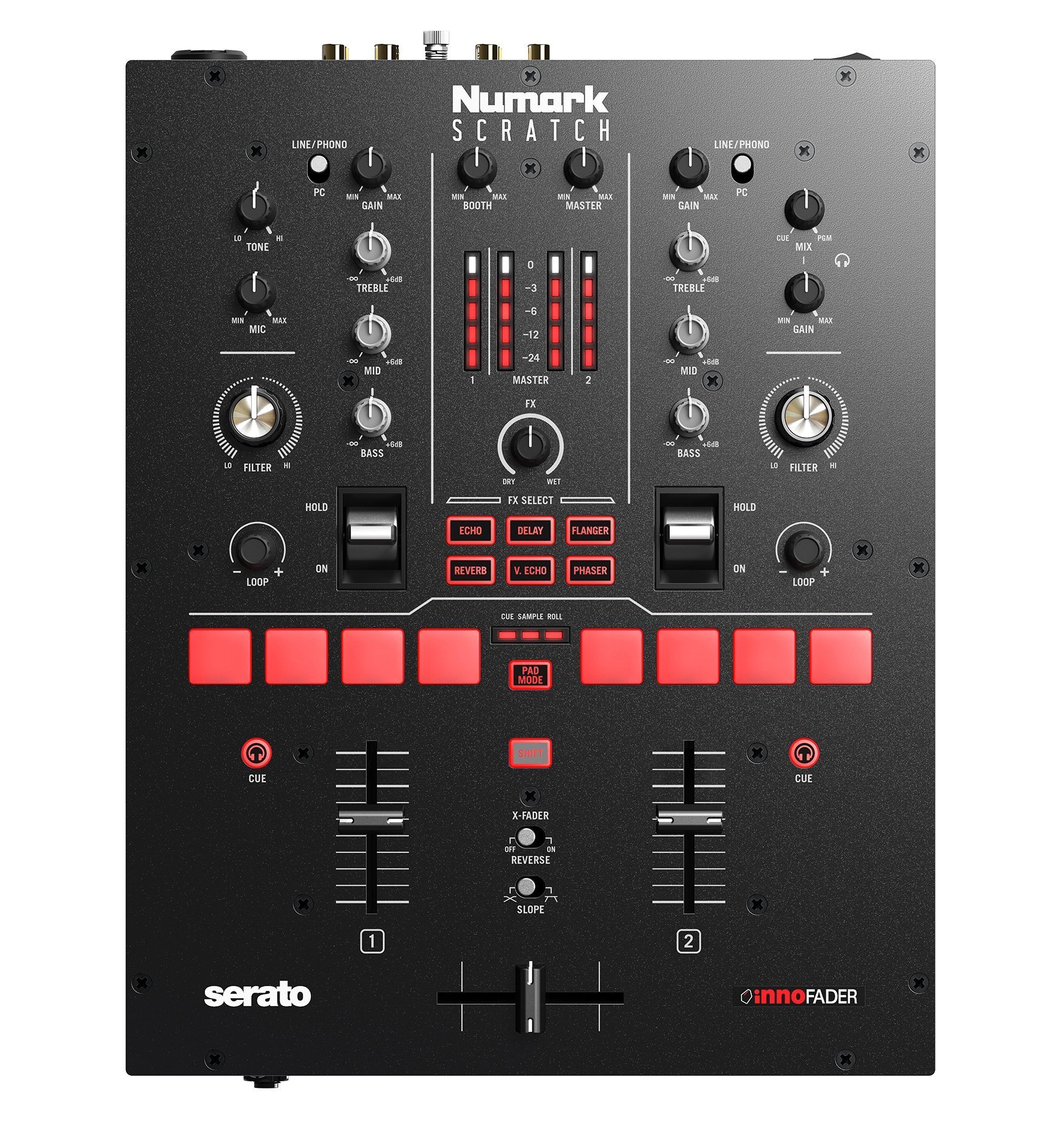 Numark Scratch 2路serato搓碟混音台带声卡dvs innofader - 图0