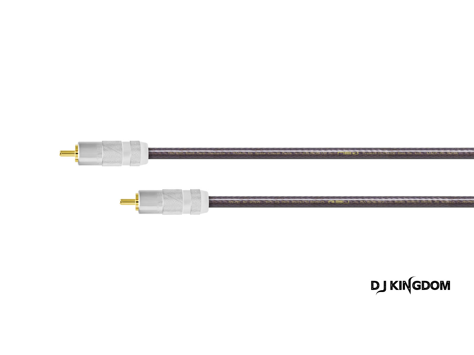 Oyaide欧亚德Neo同轴数字信号线AS808 S/PDIF RCA75欧姆BNC102ssc-图2