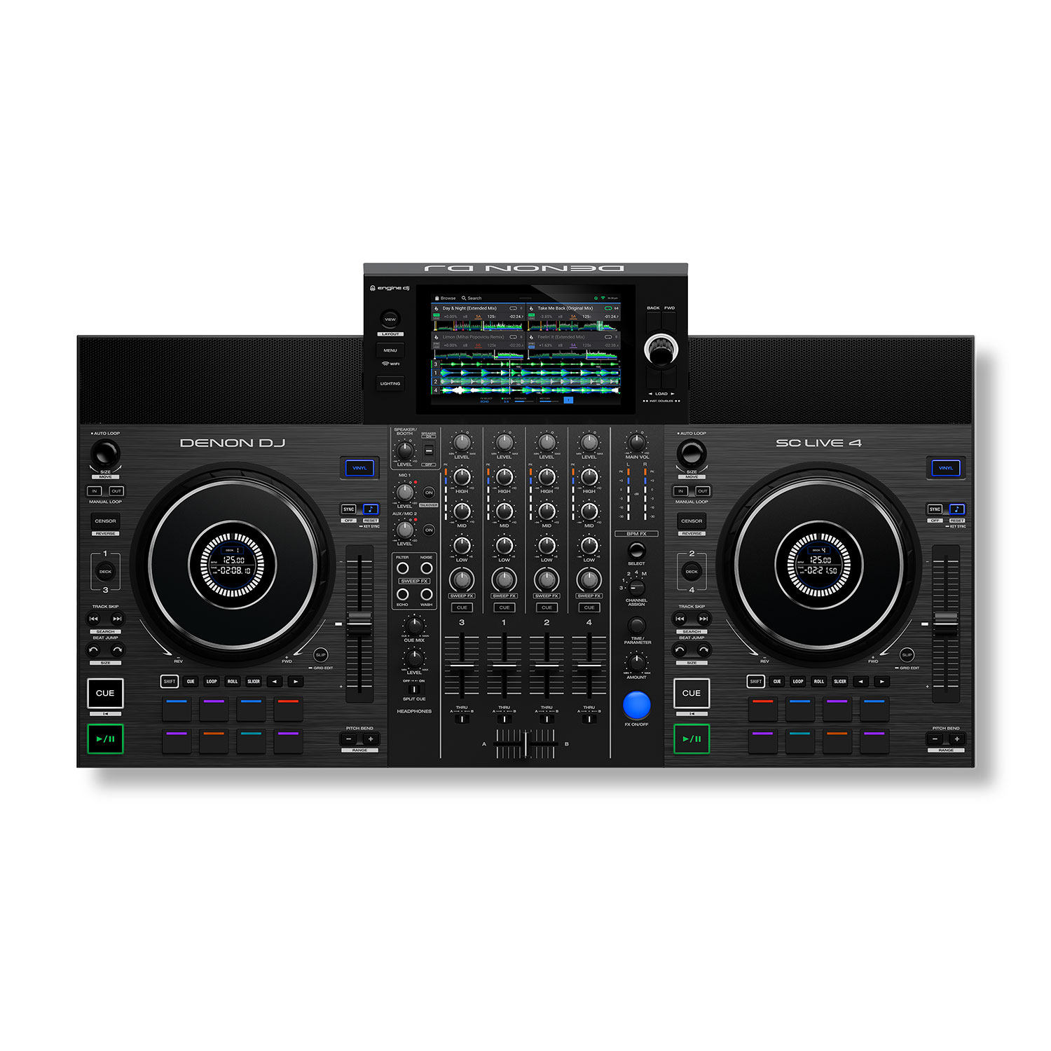 天龙Denon SC LIVE2/4一体机U盘DJ打碟机数码Serato软件自带音响_虎窝淘