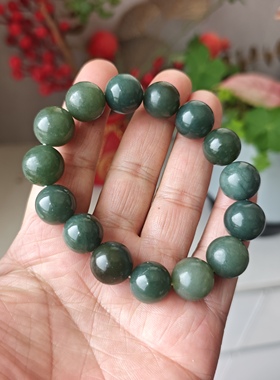 天然和田玉糖玉手链手串男女款玉石珠子散珠子单圈手串一物一图