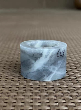 天然和田玉籽料青花玉扳指新疆原石玉石半成品指环细润K77包邮