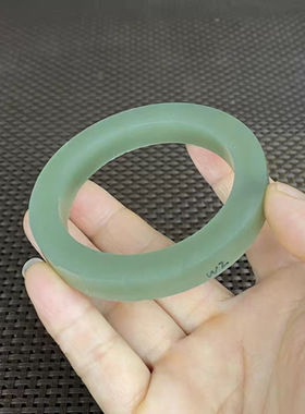 天然真材实料和田玉镯子湖水青玉石毛圈手镯山料原石半成品原料