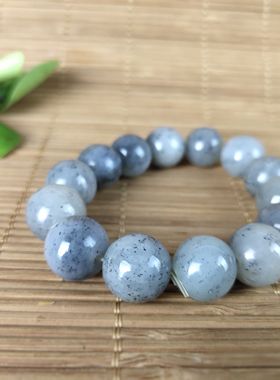 新疆和田玉手链圆珠籽料芝麻