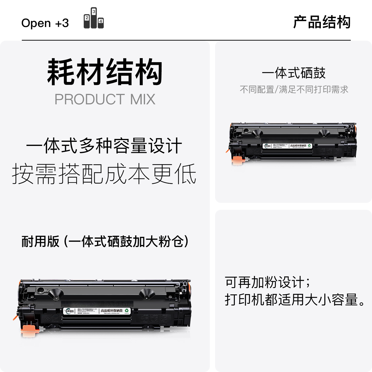 适用HP惠普 CC366A黑白激光打印机正品碳粉墨粉盒粉盒墨盒66A硒鼓 - 图1