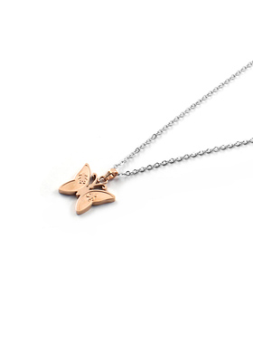 男女孩蝴蝶项链女款2026新款简约气质锁骨链高级感轻奢小众颈链夏